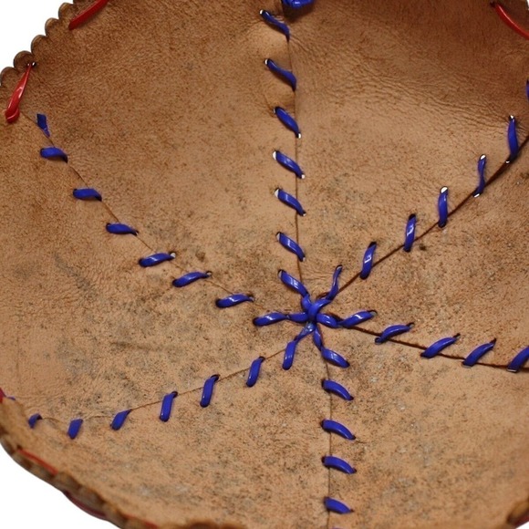 Vintage Child Size Brown Leather Beanie Cap w Family Friends Autographs -Hey Viv - Picture 5 of 7